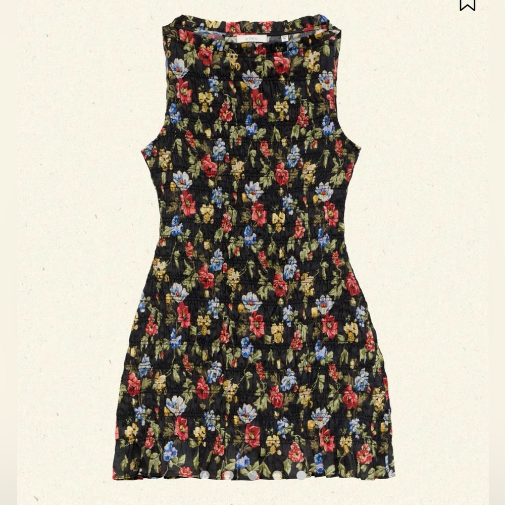 Doen Floral Gianna Dress - Noir Wild Rose - NWT